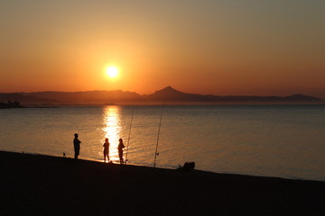 Fototapeta premium Sundowner Denia Spain