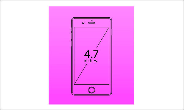 Illustration of the announcement of the mobile phone