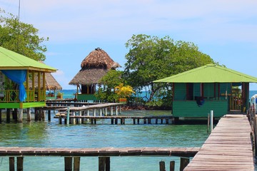 Stilt homes in Bocas del Toro - Panama