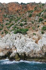 The rocky mountains and the Mediterranean sea.