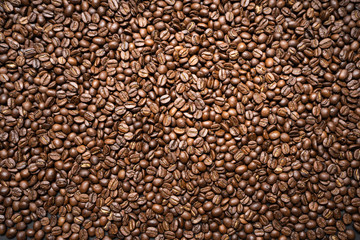 coffee bean background Arabica coffee roasted