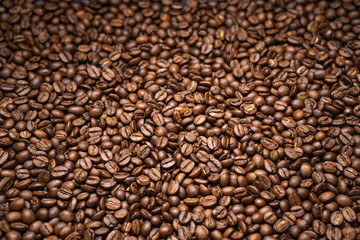 coffee bean background Arabica coffee roasted