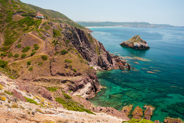 Fototapeta premium Sardegna, costa di Nebida, Italy 