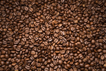 coffee bean background Arabica coffee roasted