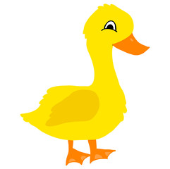 isolated goose character