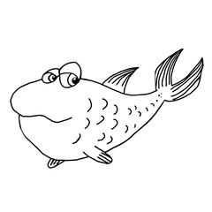 character fish, book coloring