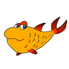  isolated character fish