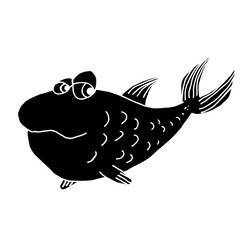 character fish, silhouette