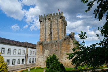 Obraz premium The Castle of Chaves in a cloudy day. Tras-os-montes. Portugal.