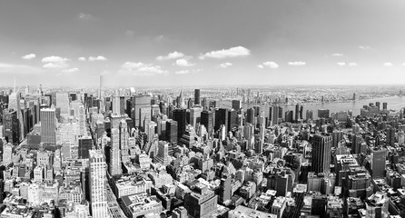 View of Manhattan from the skyscraper's observation deck. New York.