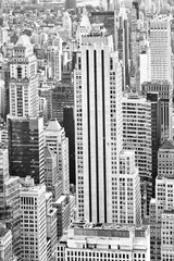 View of Manhattan from the skyscraper's observation deck. New York.