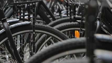 Fototapeta na wymiar Bicycles close up