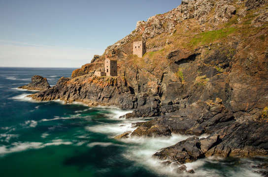 Long Exposure photograph of the popular Poldark setting of Botallack Mine, Cornwall