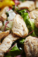 grilled chicken with salad