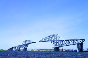 Obraz premium 東京ゲートブリッジ（建設中）