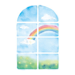 虹の窓のイラスト