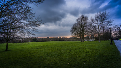 Regents Park at dusk