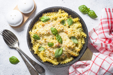 Mac and cheese traditional american macaroni casserole
