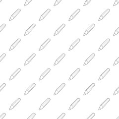 Pencil icon in outline style isolated on white background. Drawing symbol