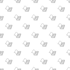 School diary icon in outline style isolated on white background. Study symbol