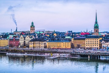 Obraz premium View of Galma Stan. Stockholm, Sweden.