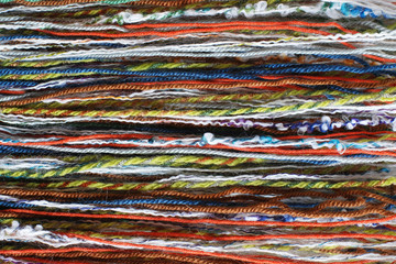 Colorful threads for knitting