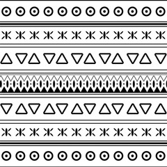 Seamless linear  pattern isolated on white background.