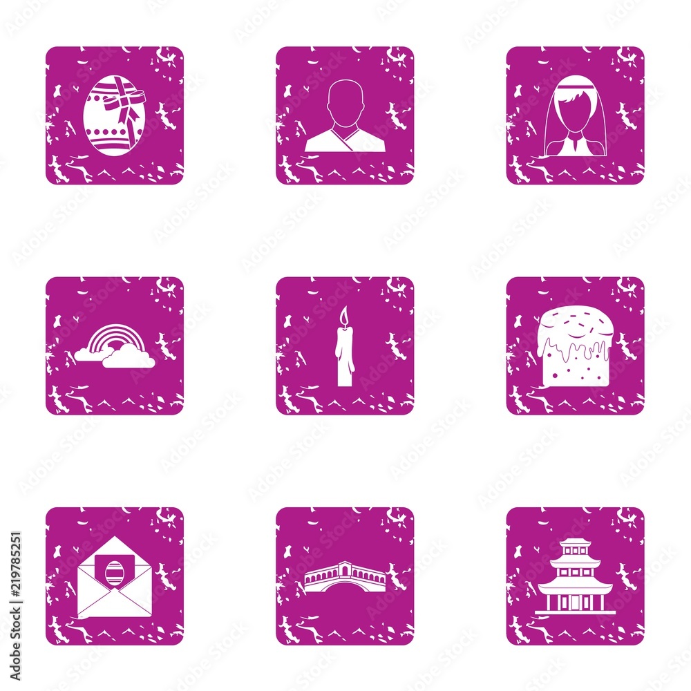 Poster matchmaker icons set. grunge set of 9 matchmaker vector icons for web isolated on white background