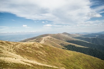 Borzhavsky mountain range. Ukraine