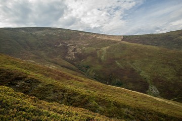 Mountains landscape in Borzhavsky range