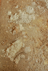 Fototapeta na wymiar Textured preparation for bread
