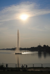 Beautiful Ada Ciganlija Lake In Belgrade, Serbia