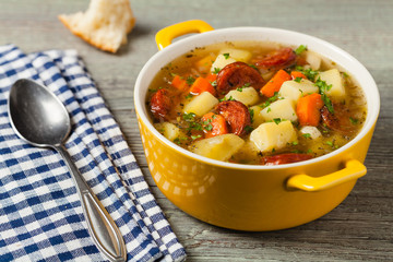 Traditional potato soup.