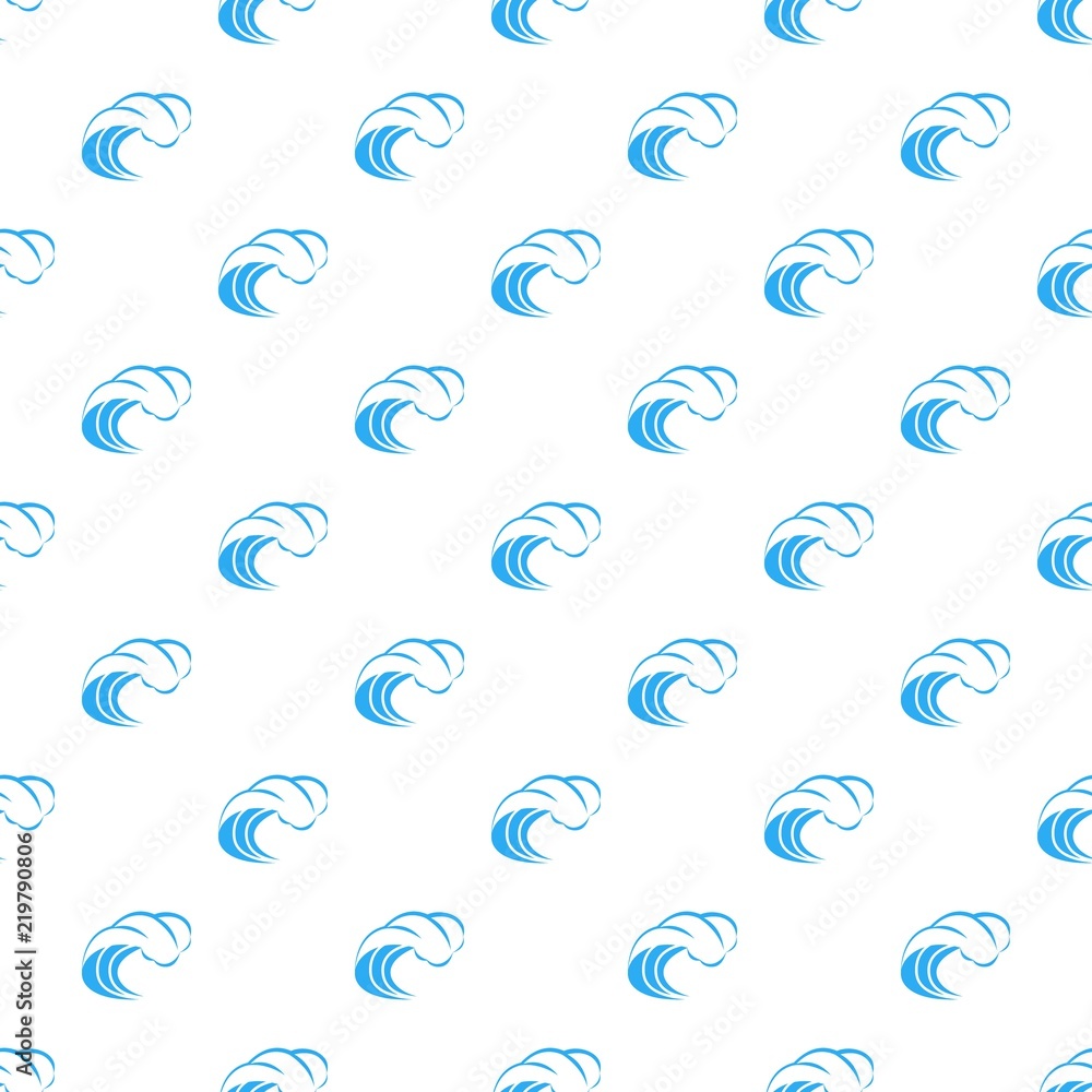 Poster wave with foam icon in simple style isolated on white background. water and ocean symbol