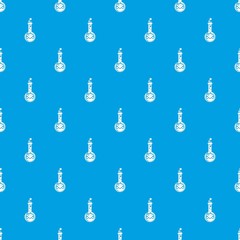Round flask pattern vector seamless blue repeat for any use