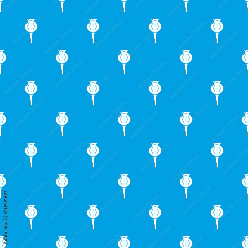 Aufkleber poppy pattern vector seamless blue repeat for any use