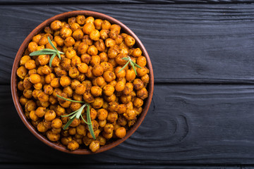 Roasted chickpeas with rosemary