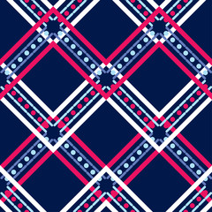 Obraz premium Ethnic boho seamless pattern. Lace. Traditional ornament. Geometric background. Tribal pattern. Folk motif. Textile rapport.