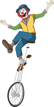 Clown On Unicycle