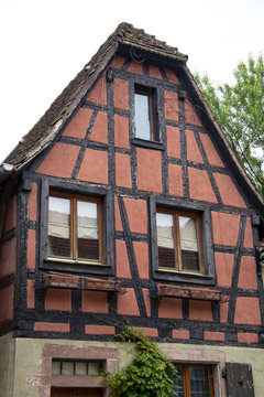 Bergheim,  Maisons &agrave; colombages en centre-ville, Alsace. Haut-Rhin. Grand Est