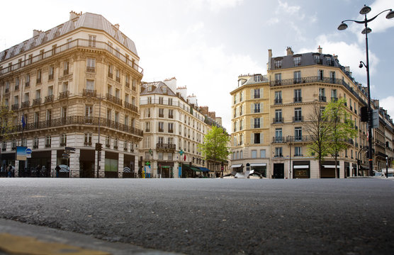 Fototapeta empty Street in Parish