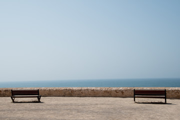 Benches sea view