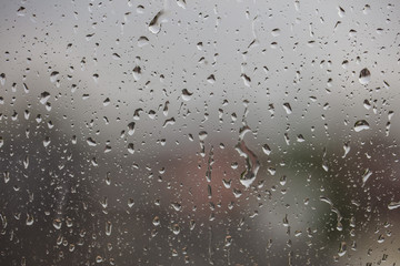 rainy days,rain drops on the window