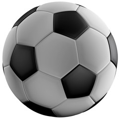 soccer ball 3d-illustration isolated