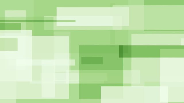 Moving green rectangles. Loopable motion background