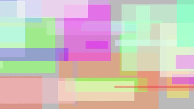 Floating multicolor rectangles. Loopable motion background