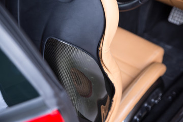 Carbon fibre bucket car seat