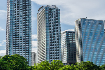 Fototapeta na wymiar 不動産イメージ　High-rise condominium in Tokyo