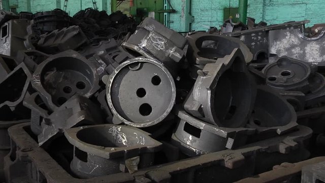 Cast iron covers. Protective motor fan cover. Engine fan cover. Fan housing for an asynchronous motor.