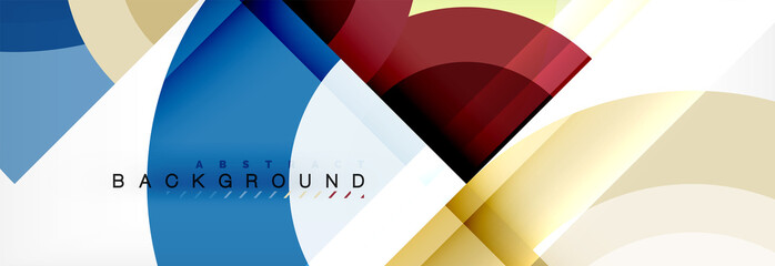 Fototapeta premium Vector circular geometric abstract background